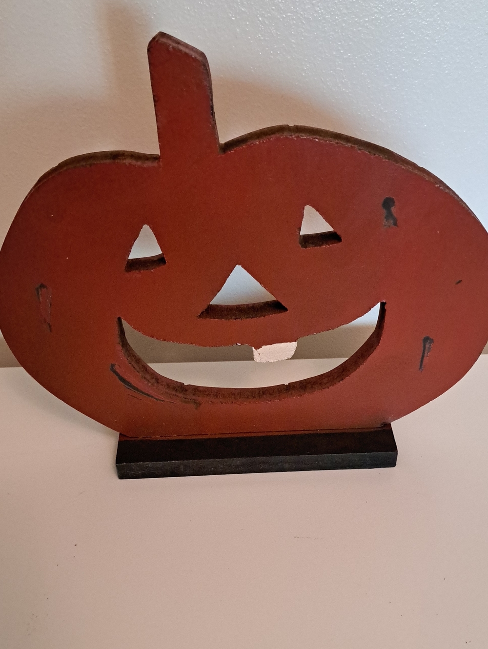 Rust Orange Wooden Pumpkin Décor - Home Holiday